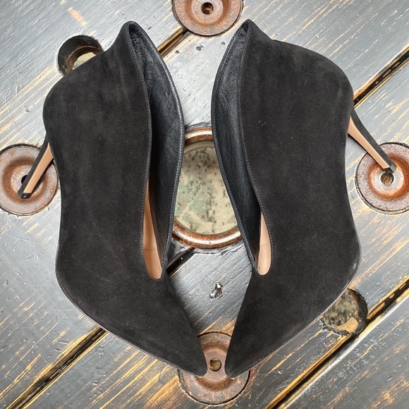 Gianvito Rossi Black Suede Vamp Heels - Size 37 IT - Picture 5 of 17